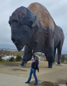 Sara North Dakota World's Largest Buffalo